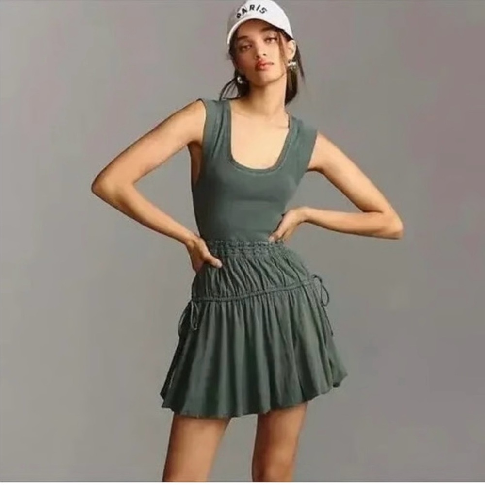 Anthropologie Daily Practice Sage Green Dress NWT!